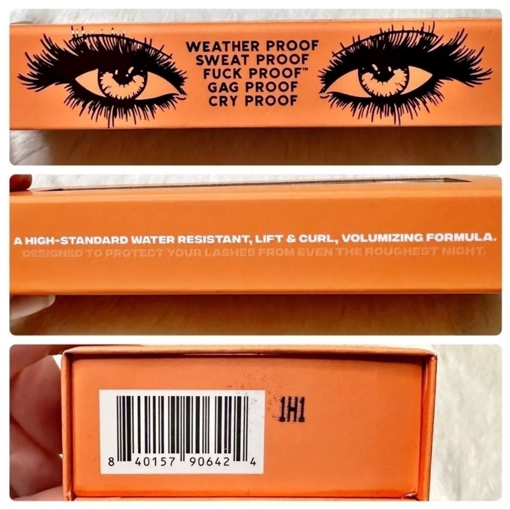 Jeffree Star F*ck Proof Coral Mascara Full Size 8ml New/SEALED - Picture 9 of 10